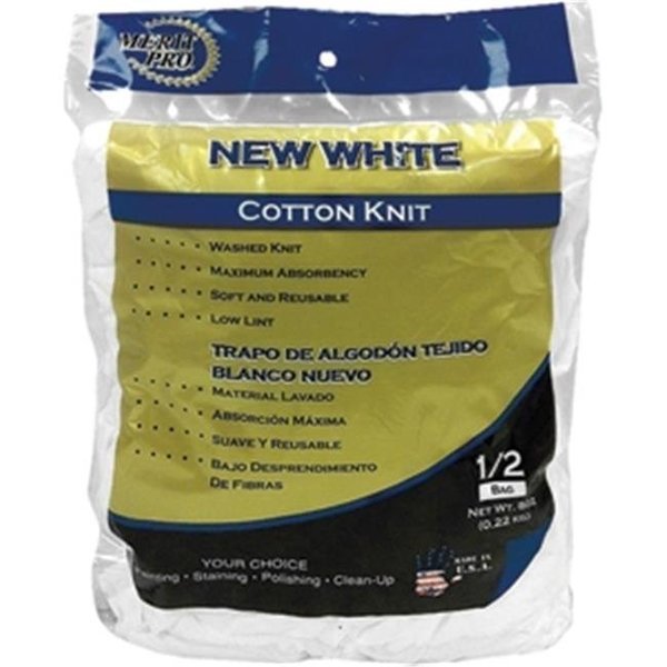 Merit Pro Merit Pro 99774 8 oz. New White Bag Of Rags 19736997744